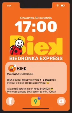 Pogląd gazetki "Biedronka gazetka - Biek" ze sklepu Biedronka ważnej od 30.04.2026