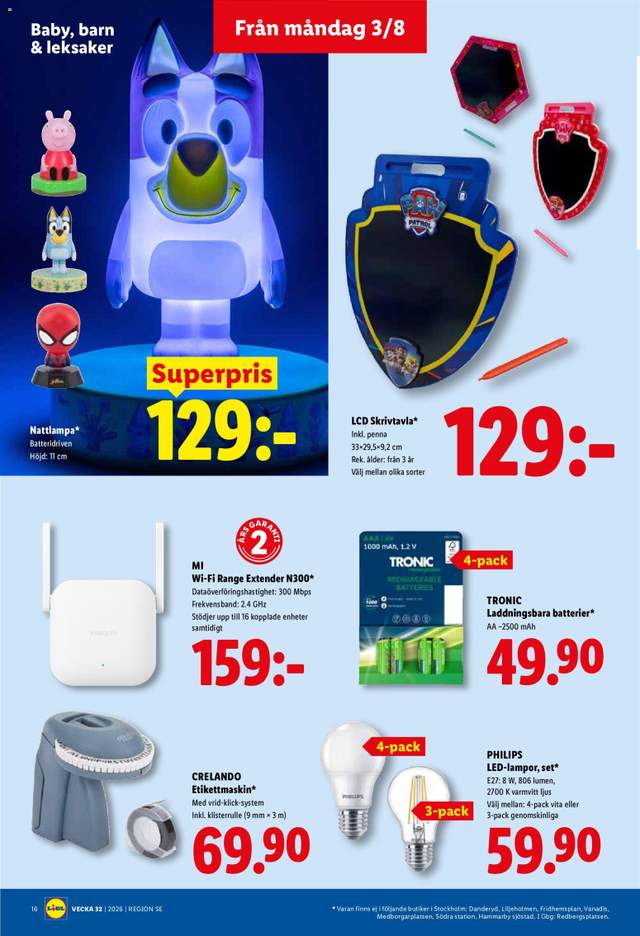 Nytt Lidl reklamblad från 03/08