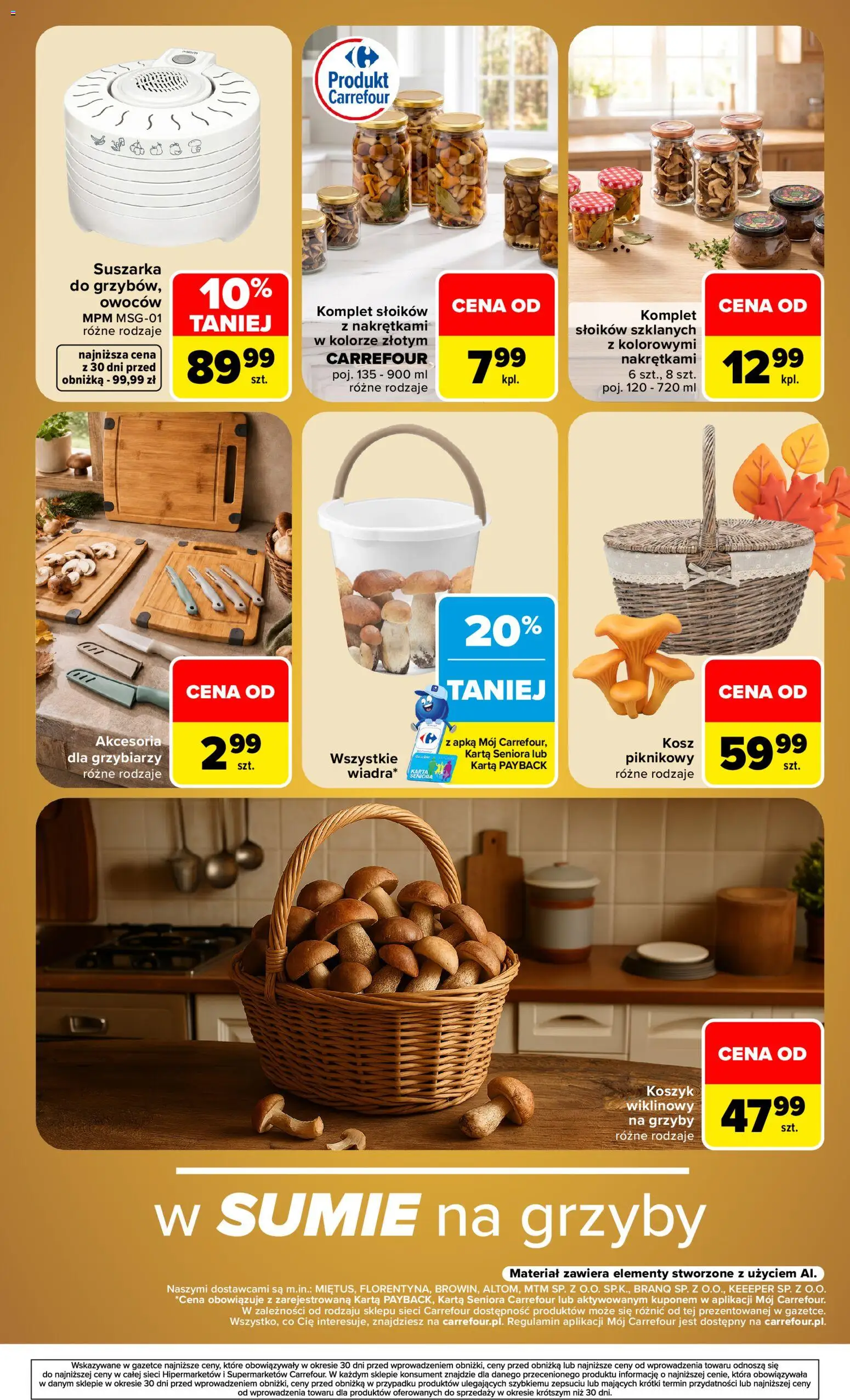 Pogląd gazetki "Carrefour gazetka - Sezon na grzyby" ze sklepu Carrefour ważnej od 14.09.2026