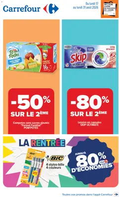 Prévisualisation de Carrefour Vos promos du quotidien du magasin Carrefour formulaire valide 17/08/2026