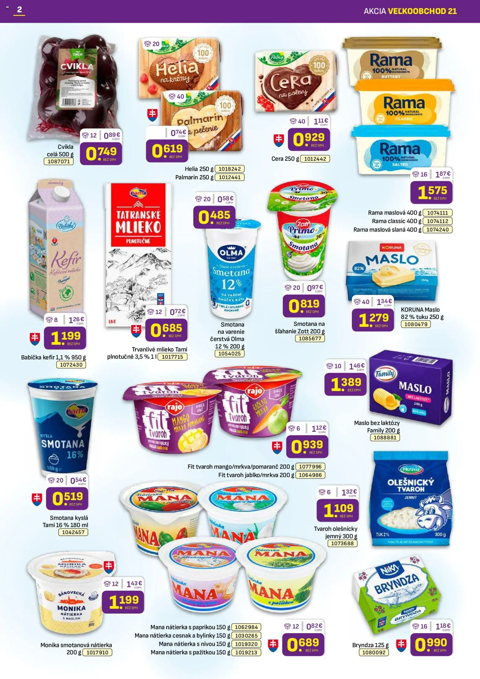 Náhľad Libex letáku platného od 19.10.2026 - Mango, Bryndza, Kefír, Cvikla, Bylinky, Kyslá smotana, Palmarin, Trvanlivé mlieko