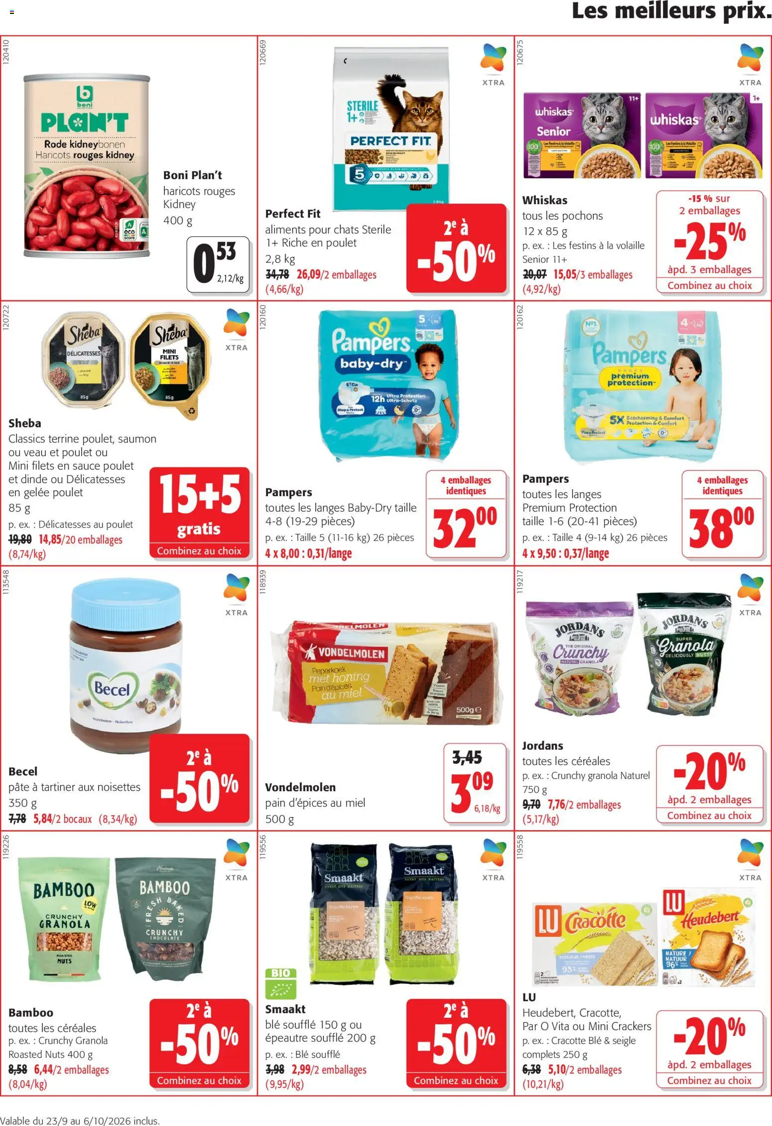 Prévisualisation de Colruyt Toutes les offres du magasin Colruyt formulaire valide 23/09/2026 - Poulet, Pâte, Saumon, Volaille, Crackers, Pochons, Aliments, Gelée