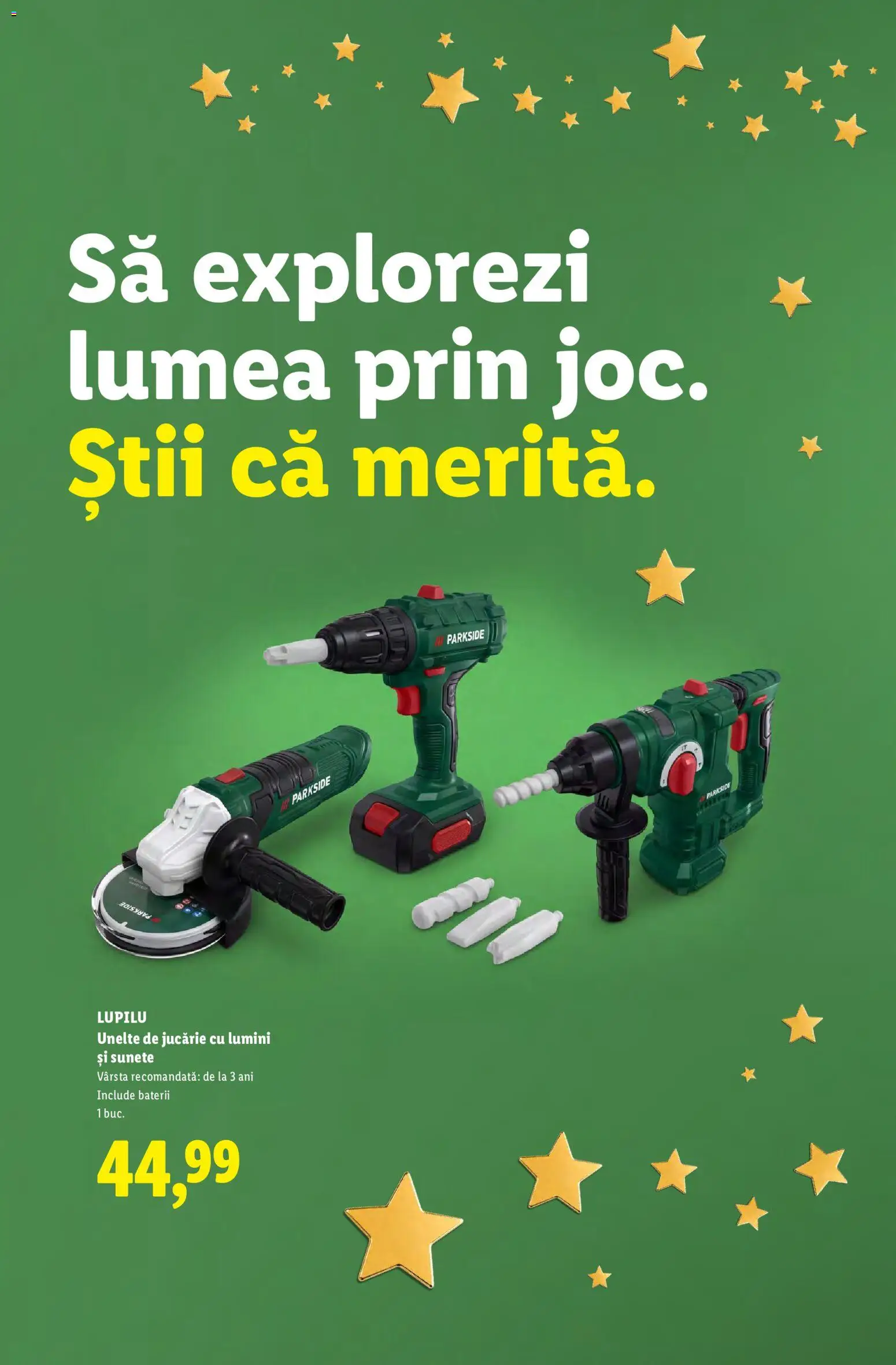 Previzualizarea de cataloage: Lidl Lidl Catalog De jucării valabil de la 02.11.2026 - Parkside, Baterii, Lumini