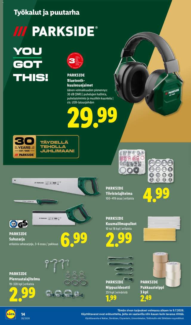 Uusi Lidl tarjouslehti alkaen 09/07