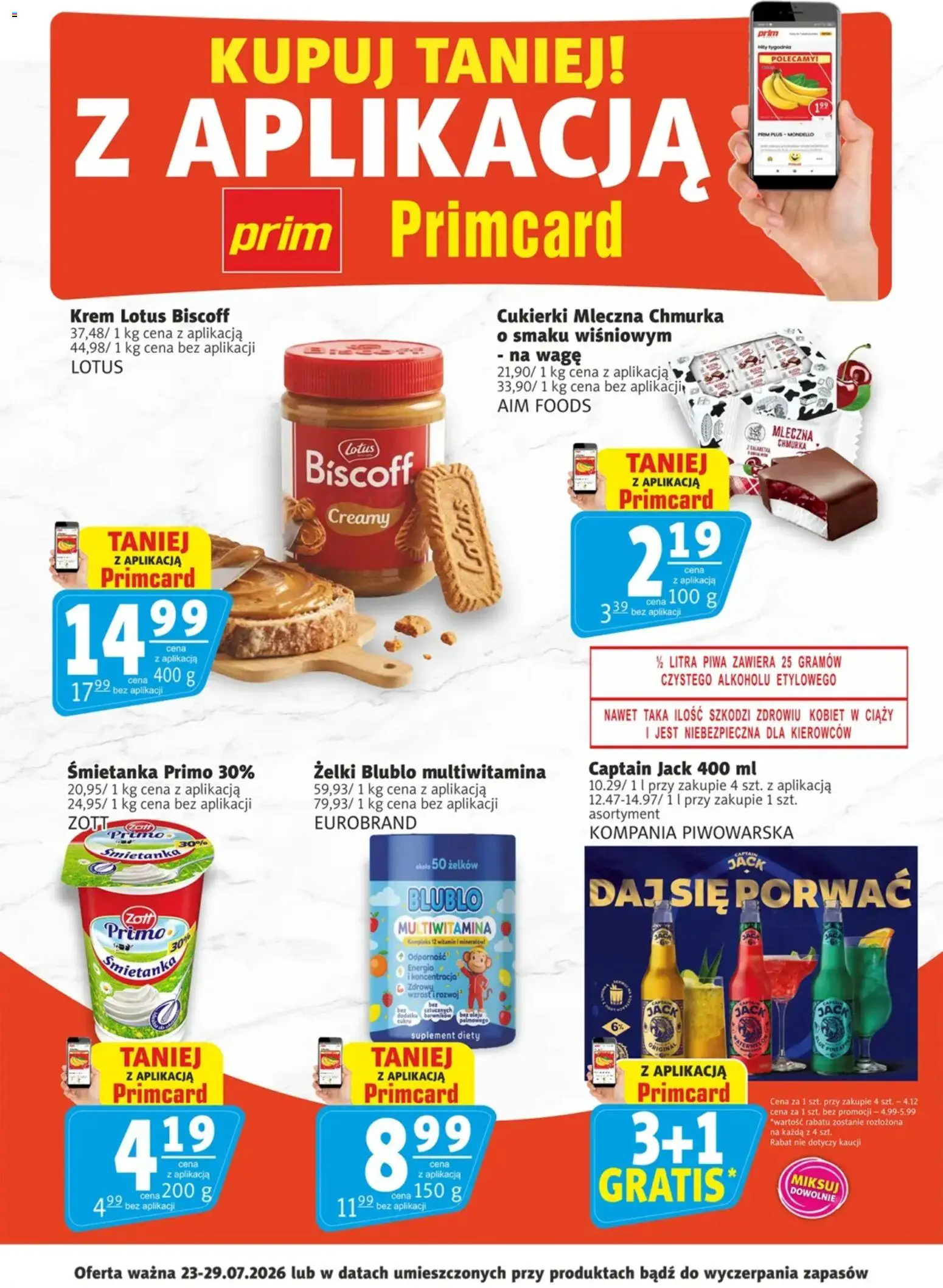 Pogląd gazetki "Prim Market promocje - Primcard" ze sklepu Prim Market ważnej od 23.07.2026