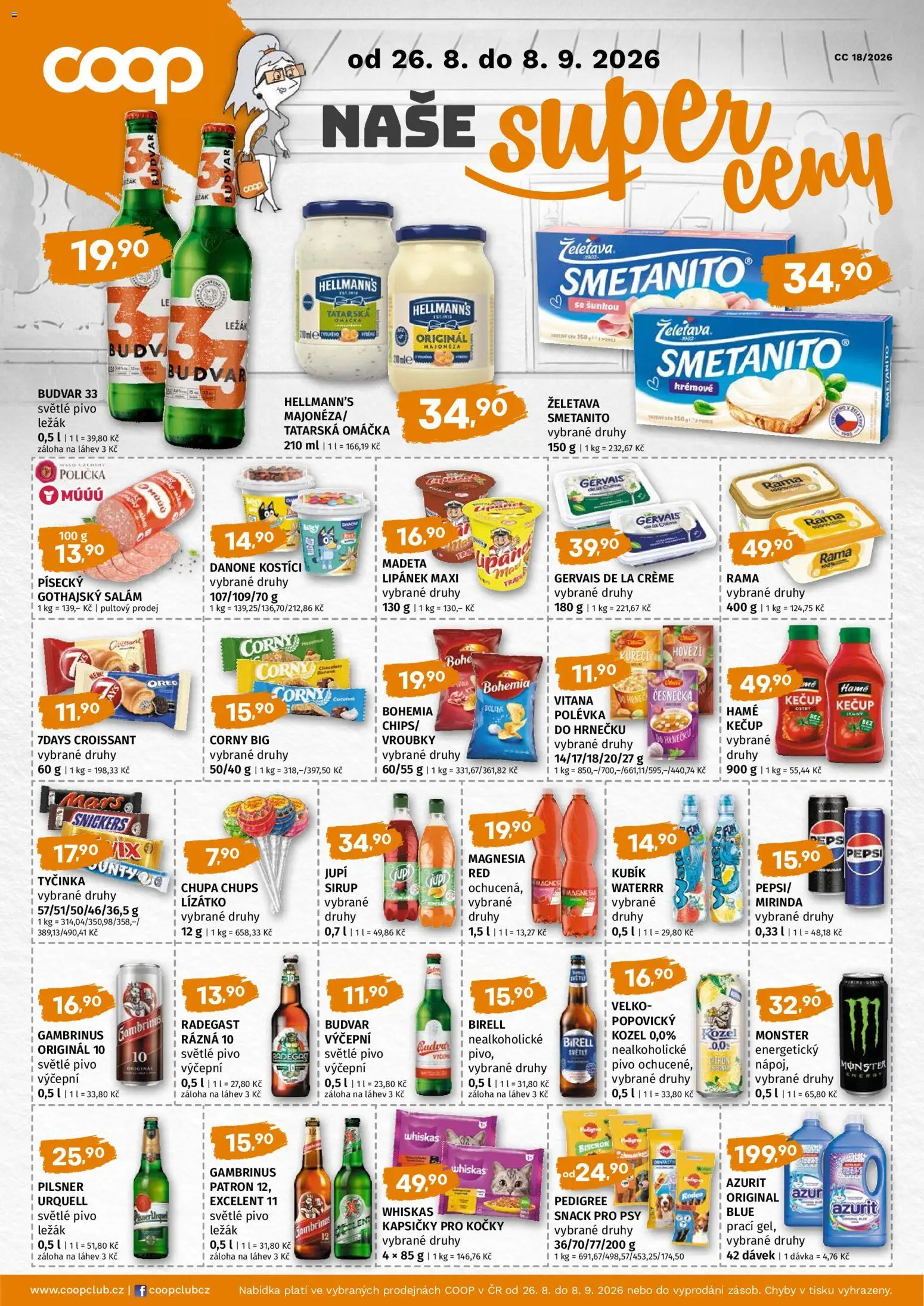 Náhled nabídky: Trefa Trefa leták - COOP naše super ceny platný od 26.08.2026