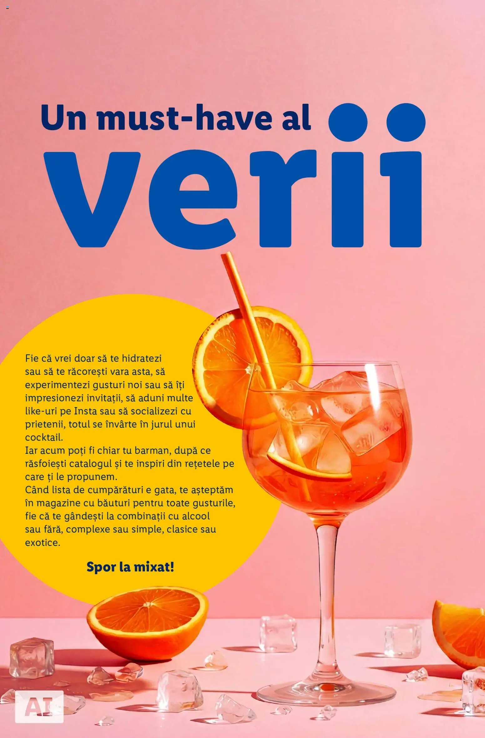 Previzualizarea de cataloage: Lidl Lidl Catalog De cocktailuri valabil de la 13.07.2026