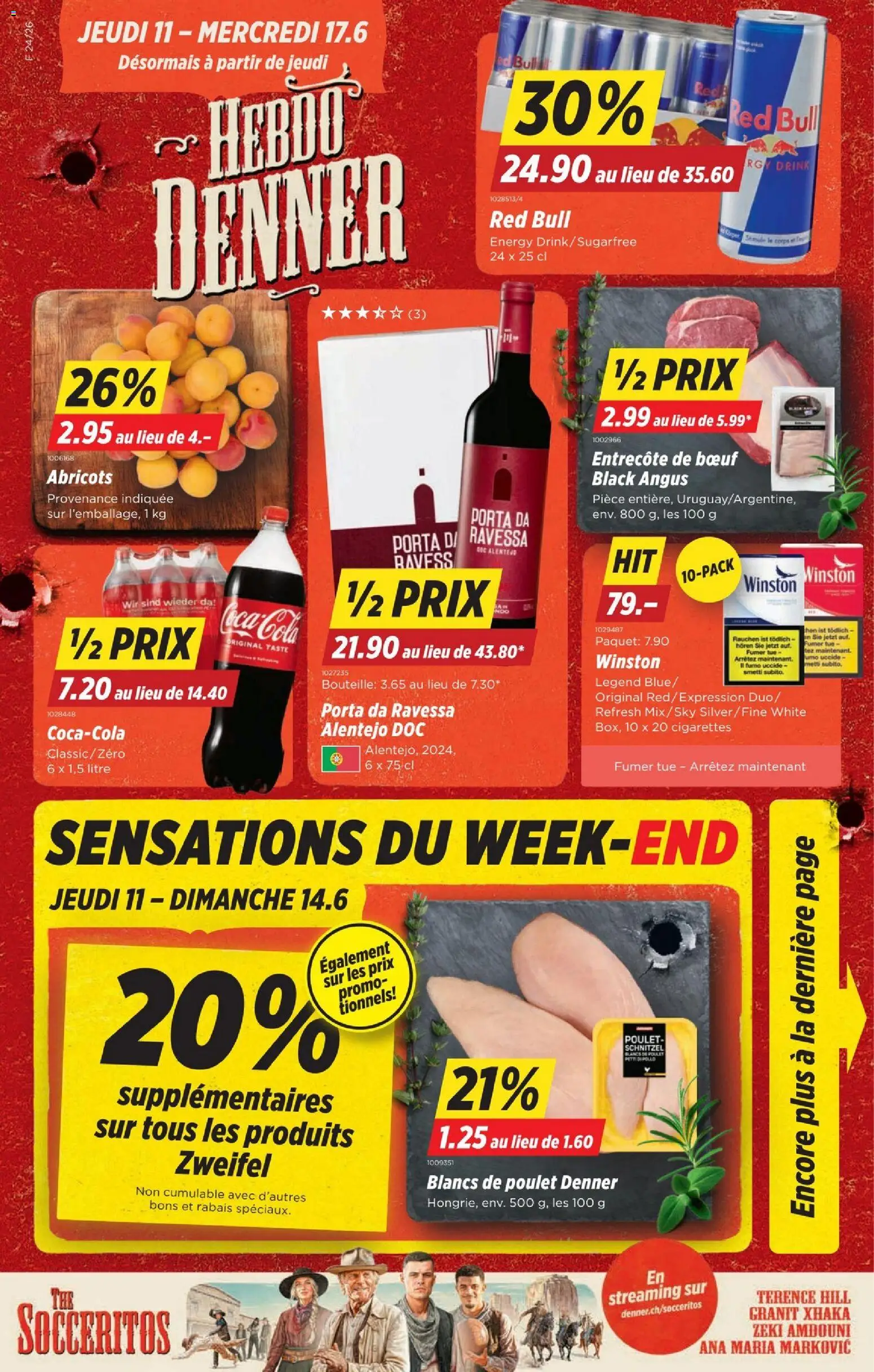 Vorschau des Merkblatts Denner aktionen FR vom Shop Denner gültig von 11.06.2026 bis 17.06.2026