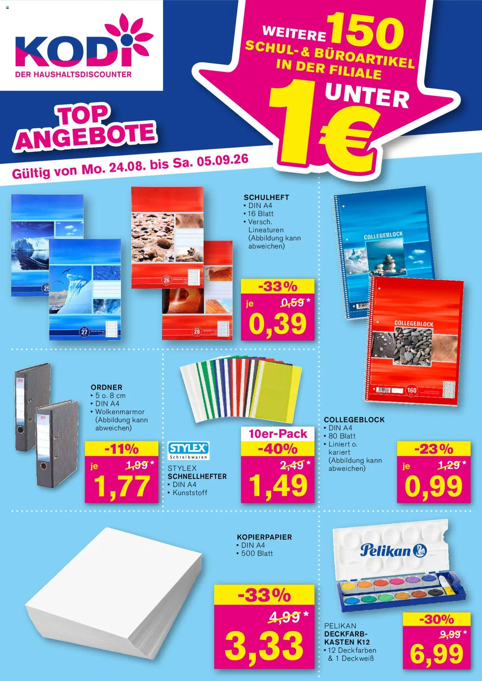 Vorschau von dem Prospekt des Geschäftes KODi, gültig ab dem 24.08.2026