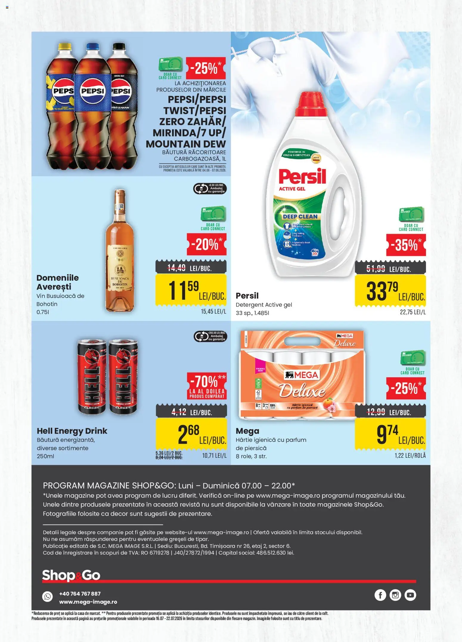 Previzualizarea de cataloage: Mega Image Mega Image Catalog Shop&Go valabil de la 16.07.2026