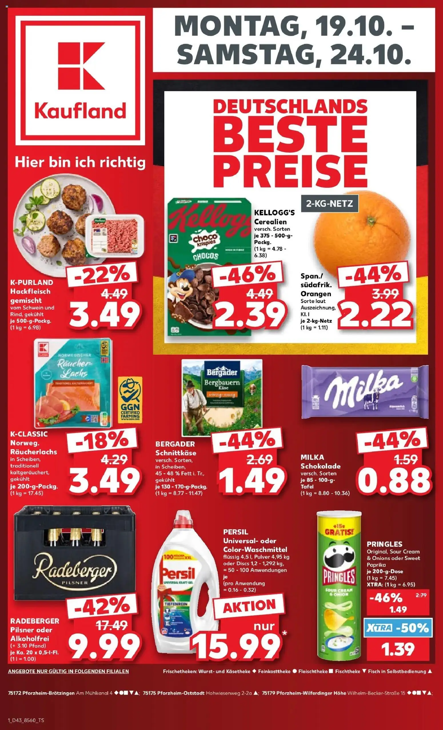 Vorschau von dem Prospekt des Geschäftes Kaufland, gültig ab dem 19.10.2026