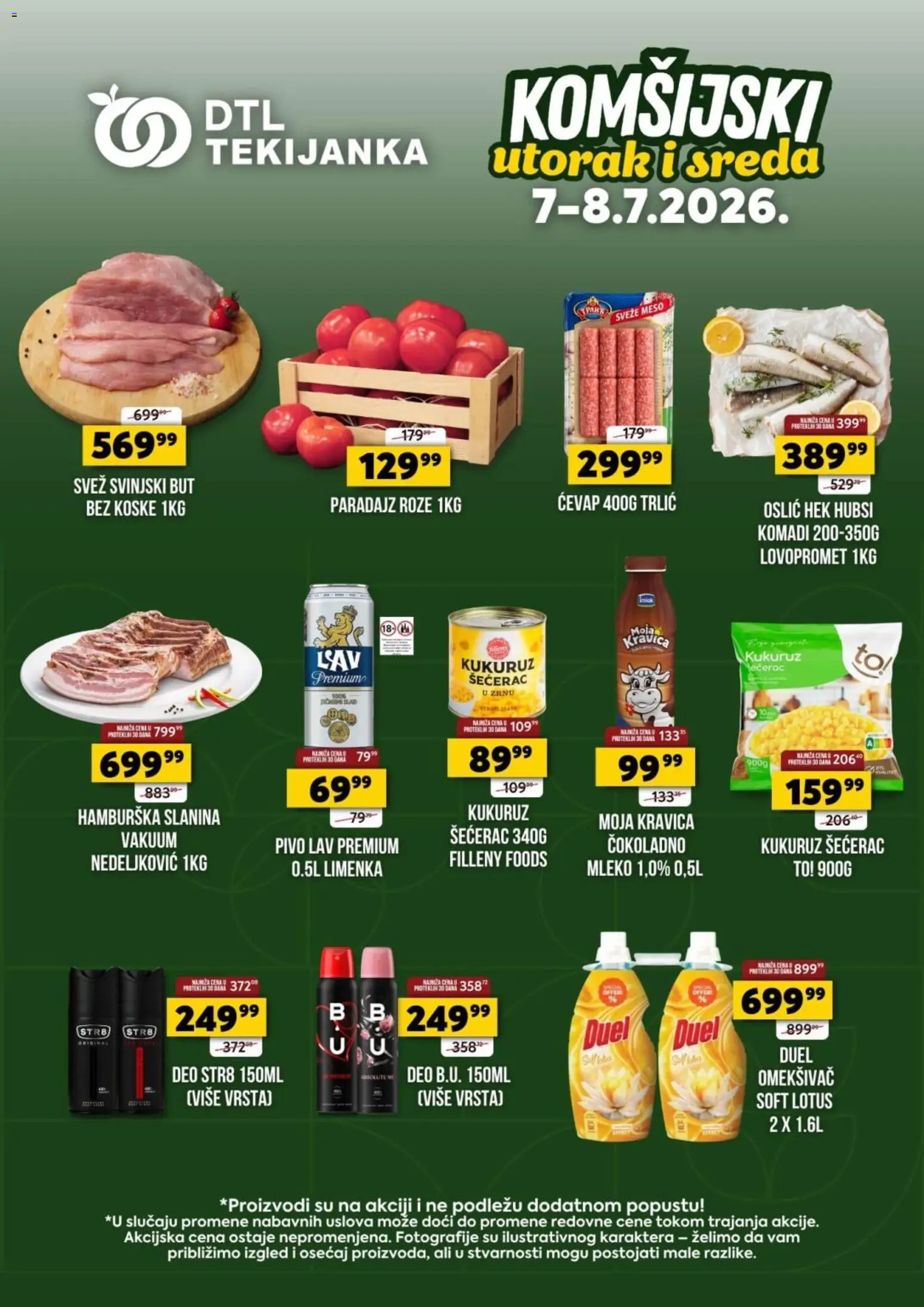 Pregled Tekijanka kataloga - važi od 07.07.2026