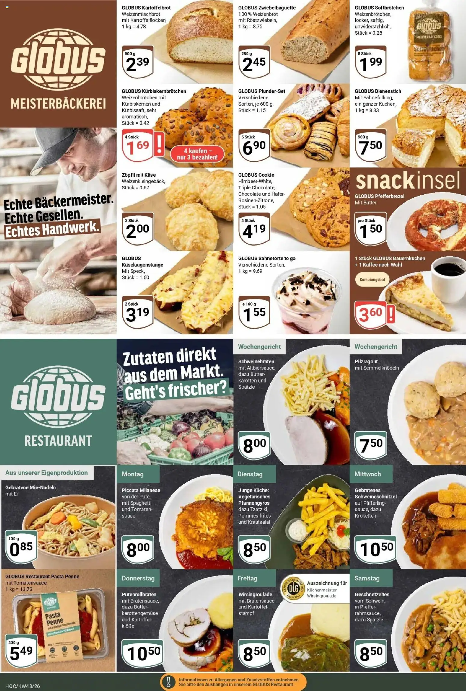Vorschau von dem Prospekt des Geschäftes Globus, gültig ab dem 19.10.2026
