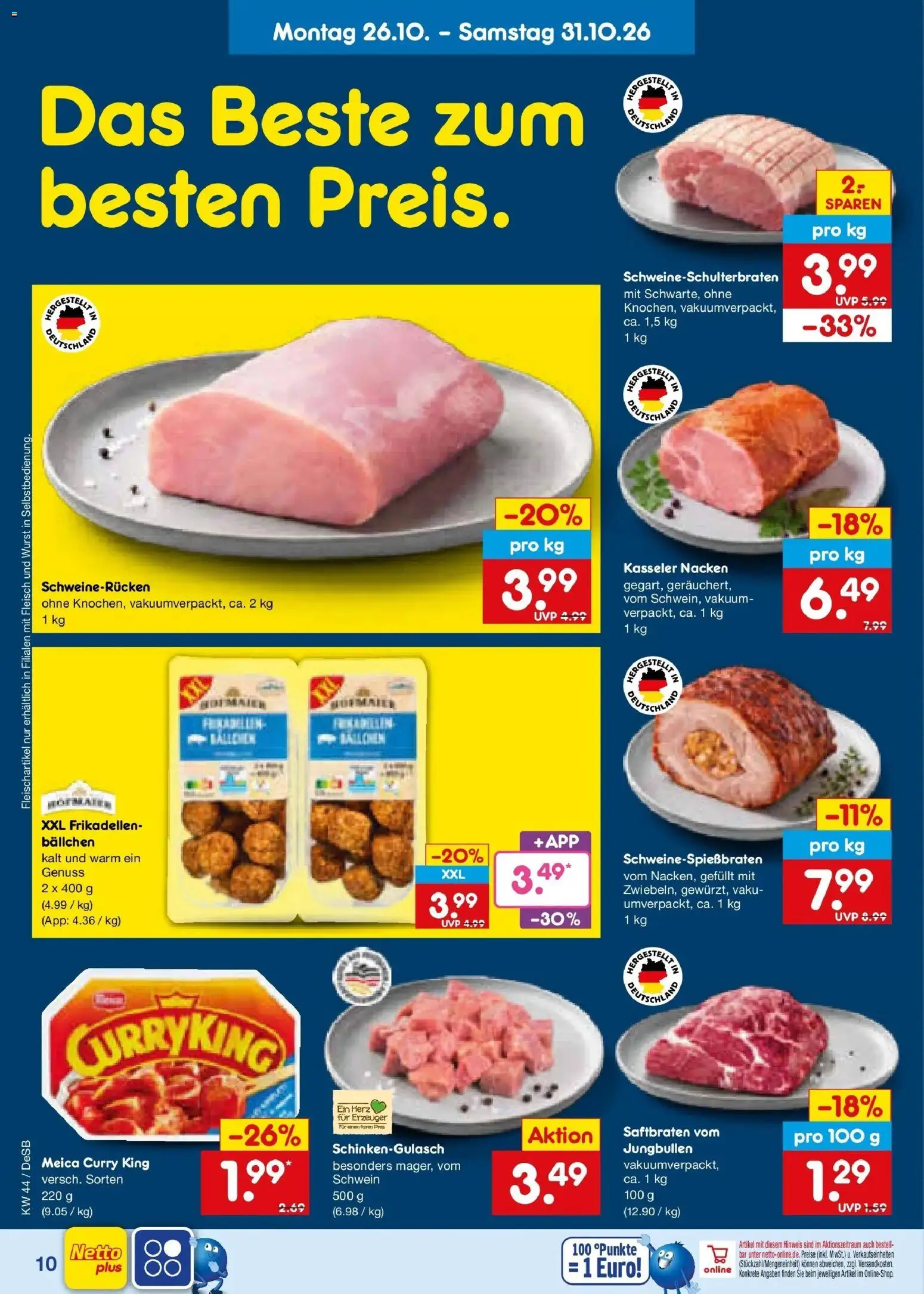 Vorschau von dem Prospekt des Geschäftes Netto Marken-Discount, gültig ab dem 26.10.2026