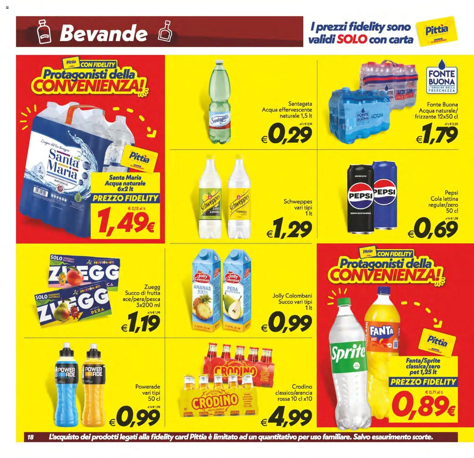 Anteprima dell'opuscolo SuperConveniente volantino Gela, Vittoria dal negozio SuperConveniente valido da 23/10/2026 - Limone, Frutta, Ananas, Pera, Pepsi, Sprite, Succo, Acqua naturale