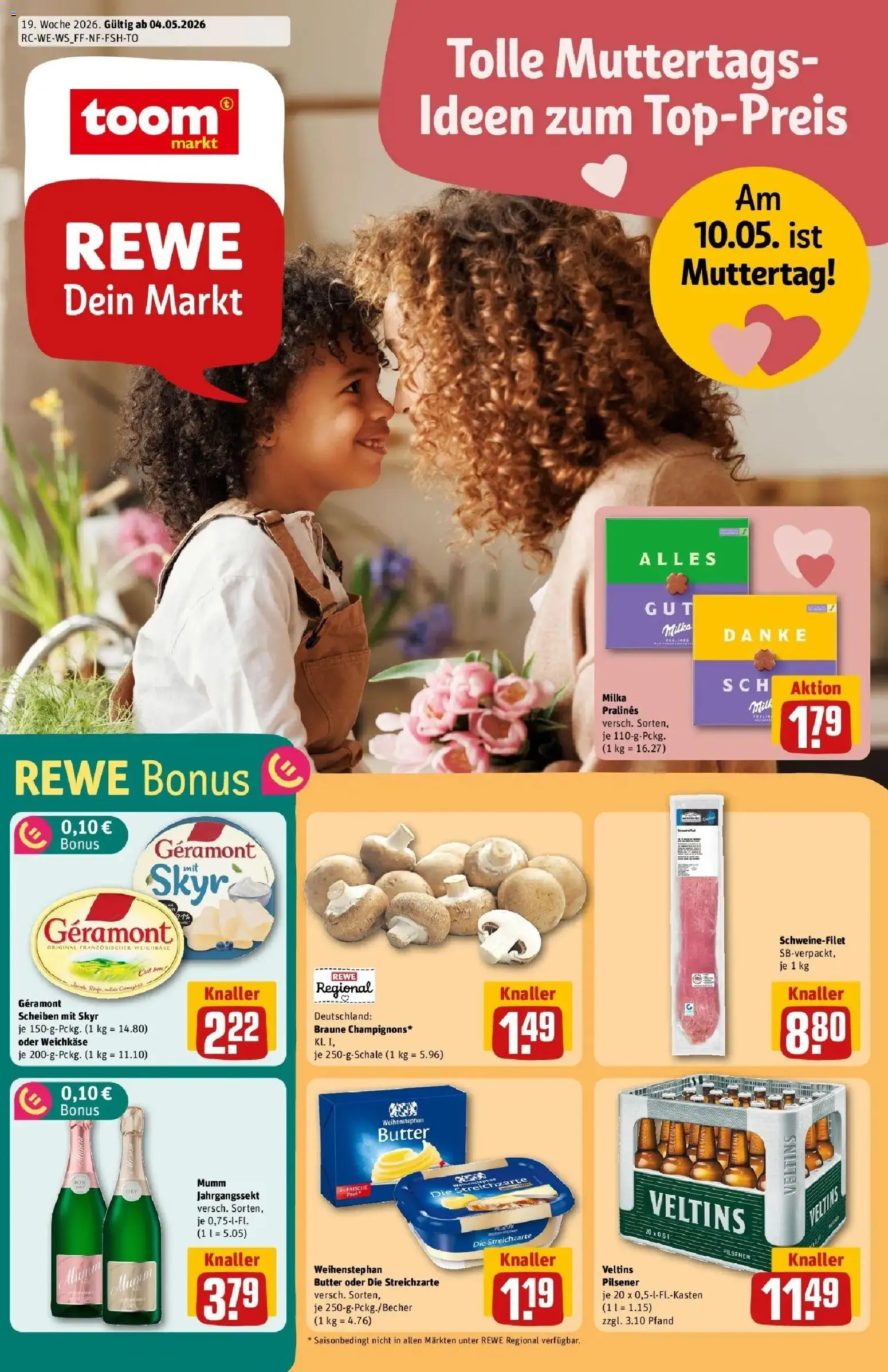 Vorschau von dem Prospekt des Geschäftes Rewe, gültig ab dem 04.05.2026