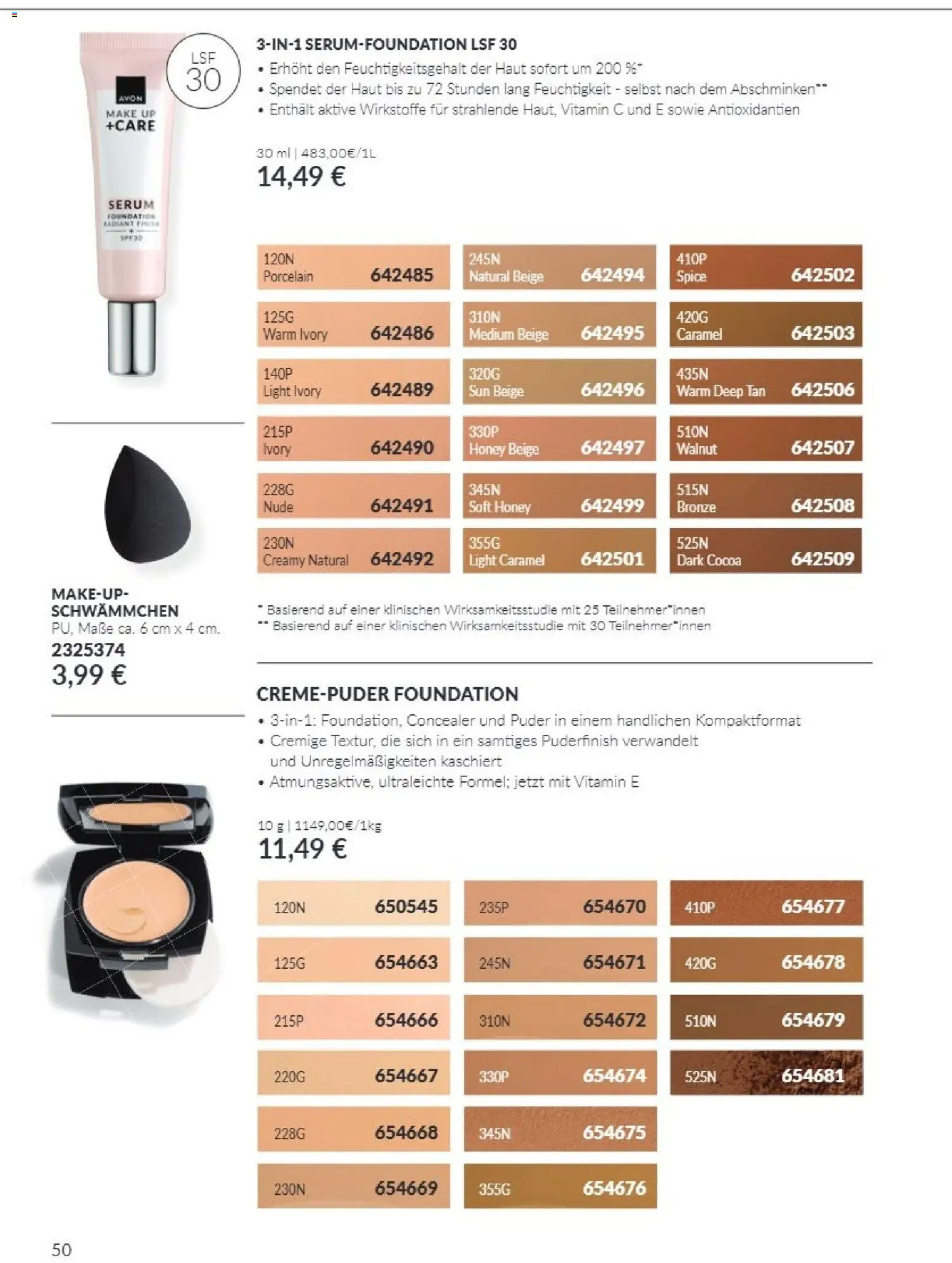 Vorschau von dem Prospekt des Geschäftes Avon, gültig ab dem 01.10.2026 - Concealer, Foundation, Serum, Finish, Puder