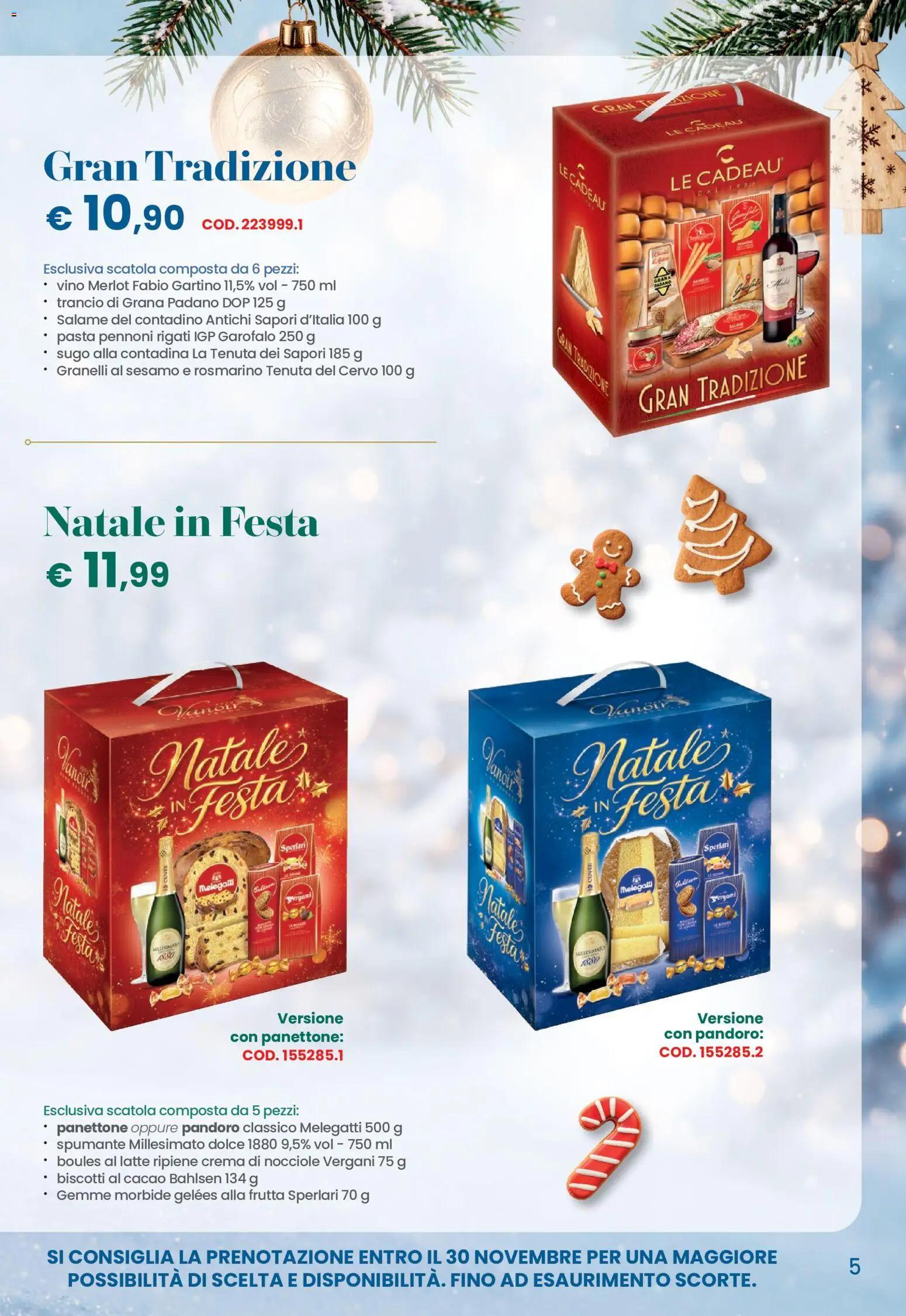 Anteprima dell'opuscolo Conad volantino Natale Lombardia dal negozio Conad valido da 26/10/2026 - Pasta, Crema, Biscotti, Vino, Pandoro, Salame, Cacao, Spumante