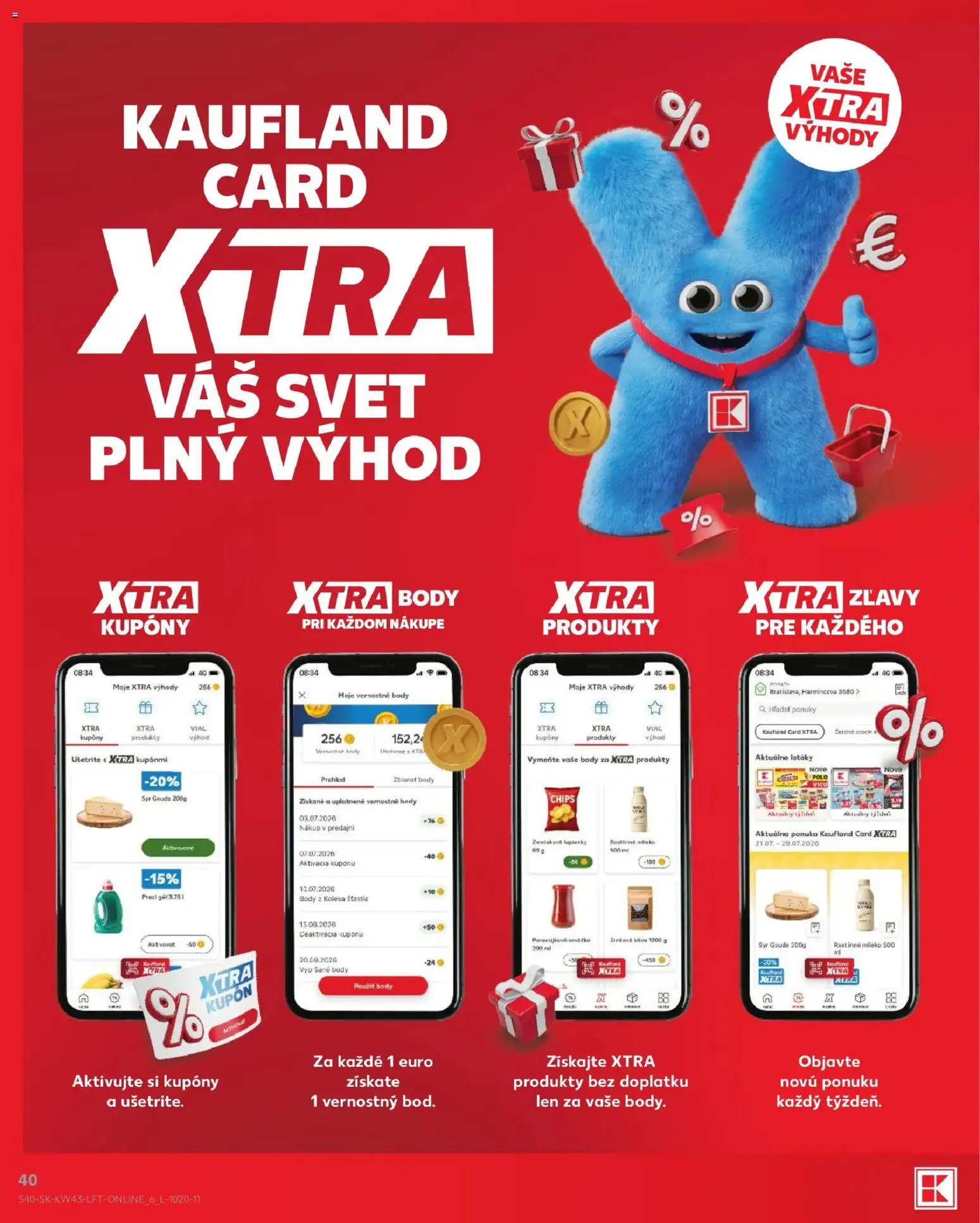Náhľad Kaufland letáku platného od 22.10.2026 - Káva, Syr, Mlieko, Omáčka, Gouda, Syr Gouda