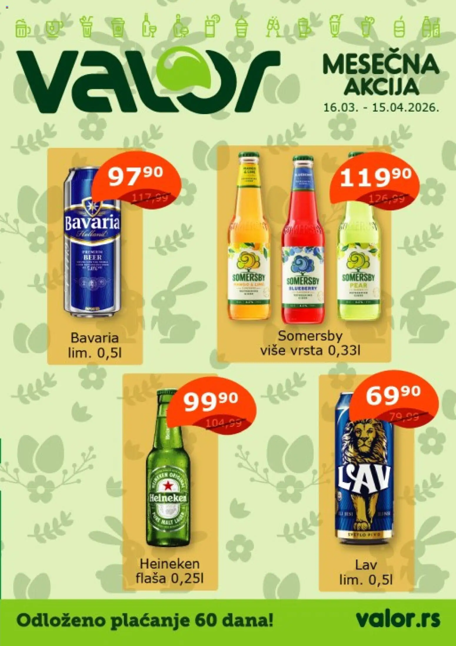 Pregled Valor kataloga - važi od 16.03.2026 - Somersby, Heineken