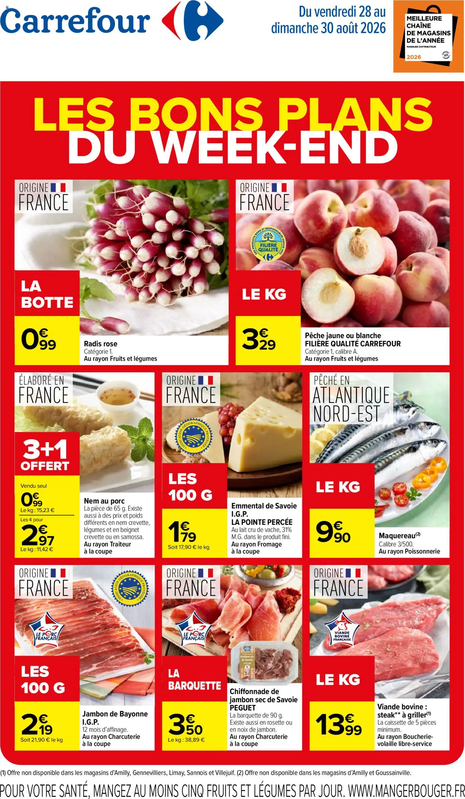 Prévisualisation de Carrefour les bons plans du week-end du magasin Carrefour formulaire valide 28/08/2026