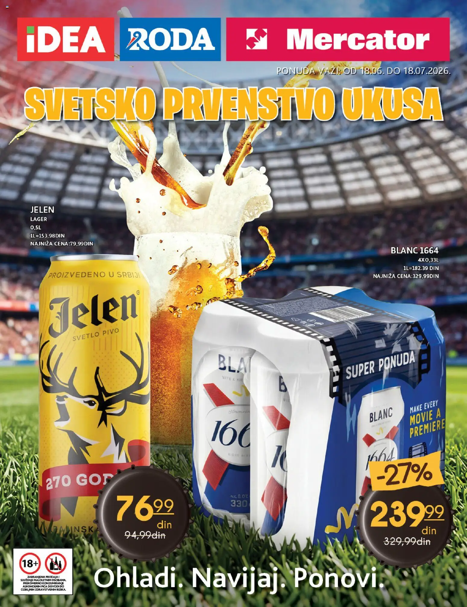 Pregled Roda kataloga - važi od 18.06.2026