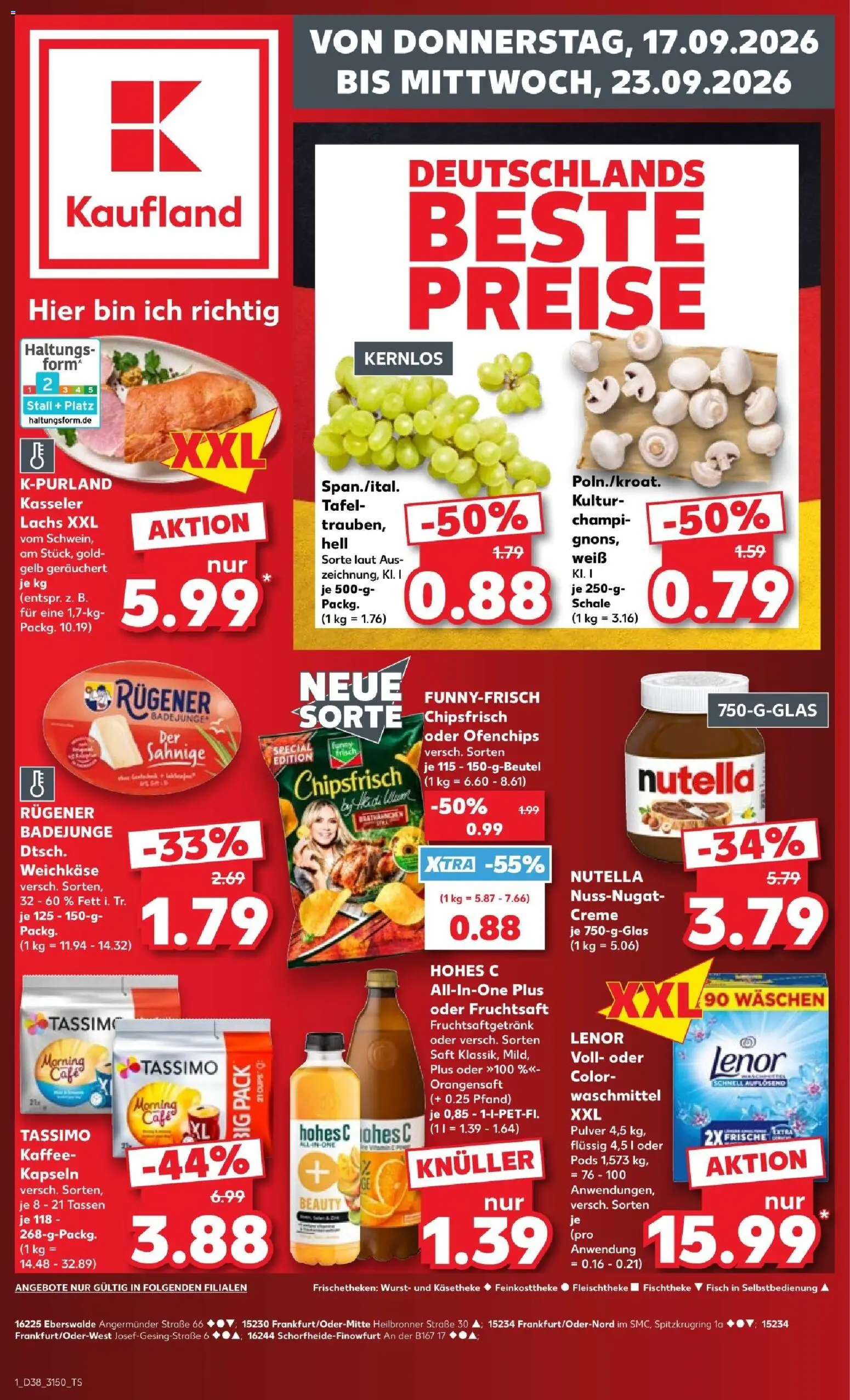 Vorschau von dem Prospekt des Geschäftes Kaufland, gültig ab dem 17.09.2026