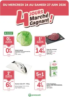 Prévisualisation de Promocash 4 jours marché gagnant du magasin Promocash formulaire valide 24/06/2026