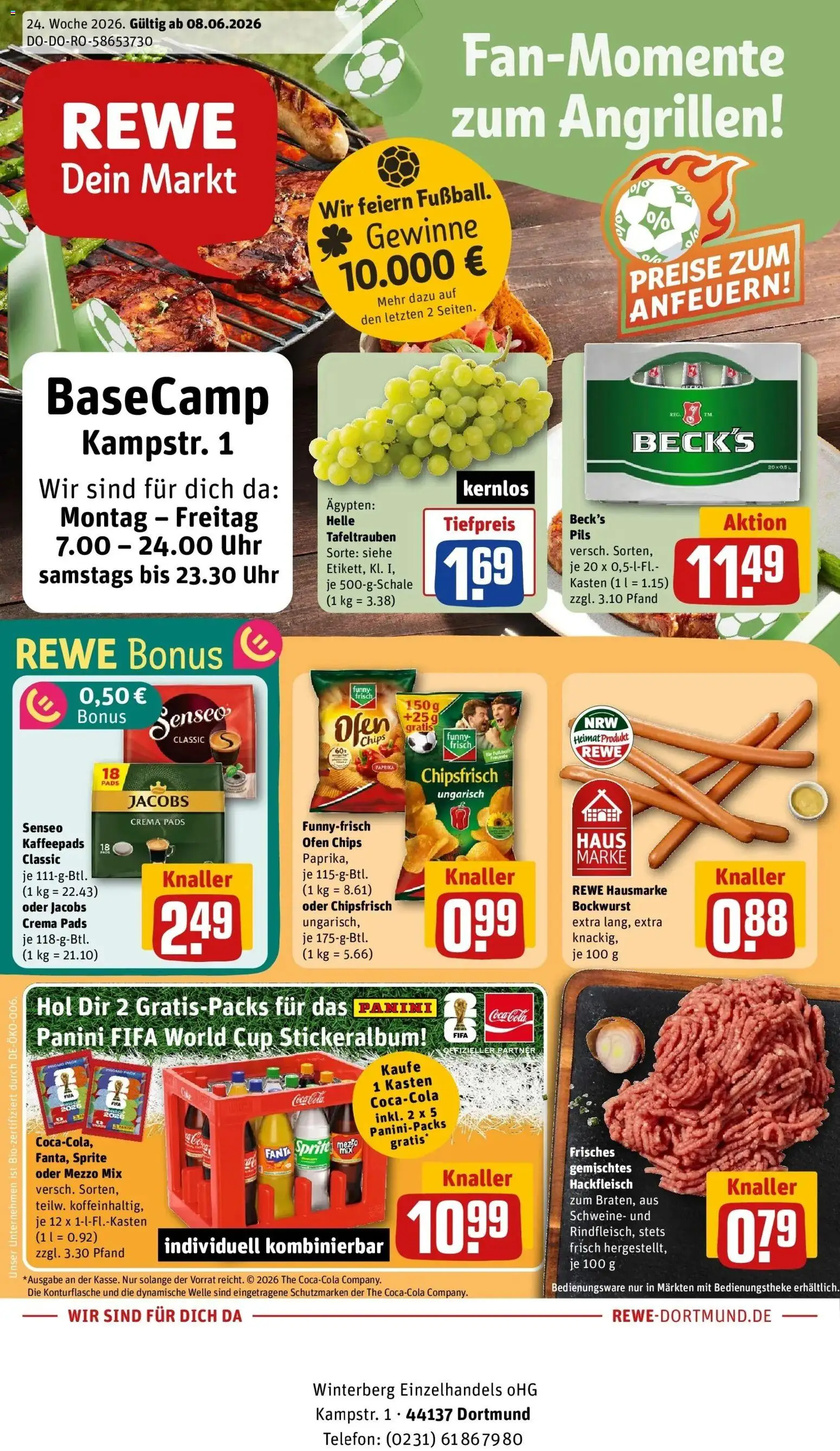 Vorschau von dem Prospekt des Geschäftes Rewe, gültig ab dem 08.06.2026