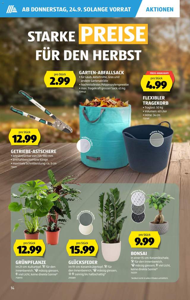 Neue Aldi Aktionen ab 24.09.