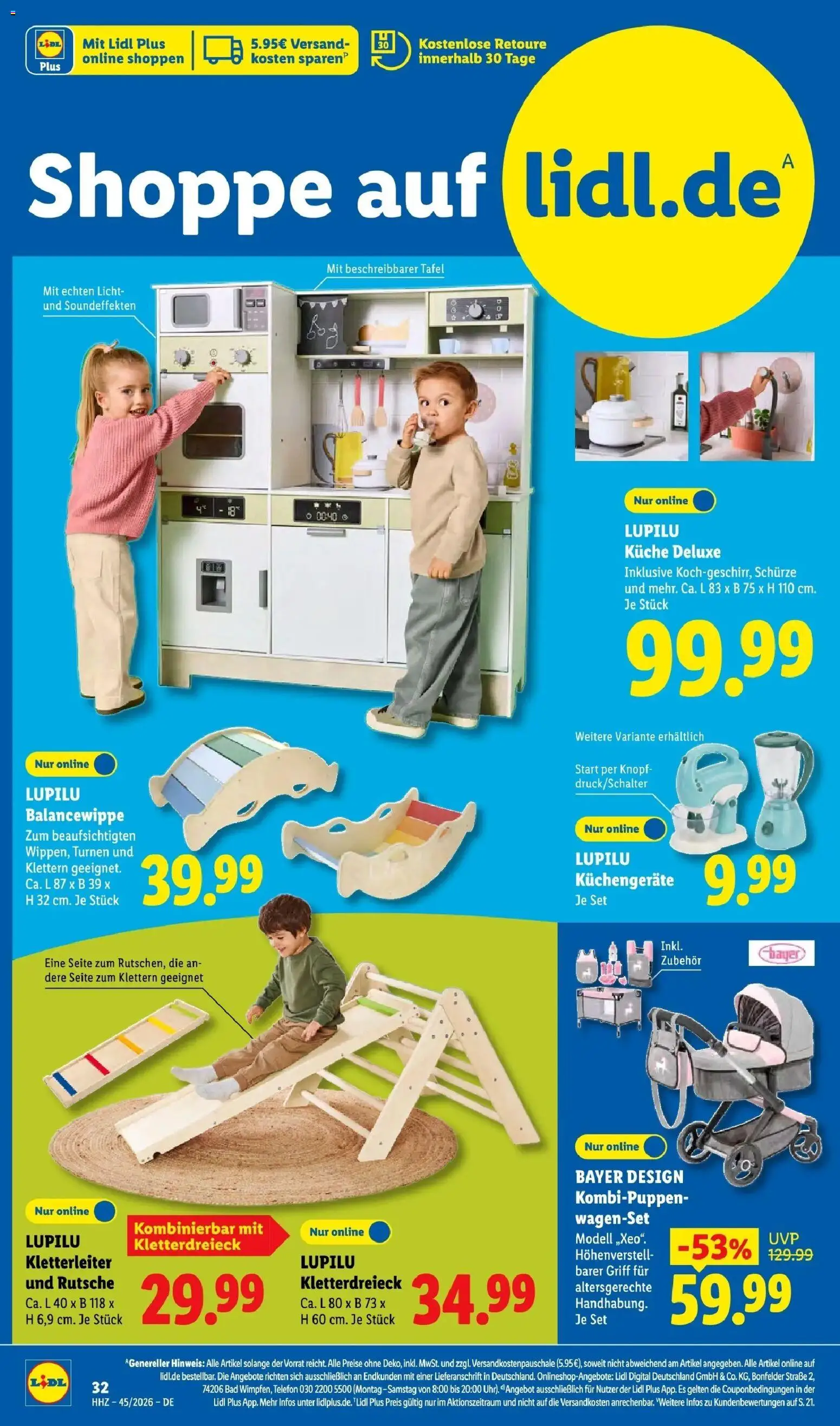 Vorschau von dem Prospekt des Geschäftes Lidl, gültig ab dem 02.11.2026 - Telefon, Küche, Bad, Balance Board