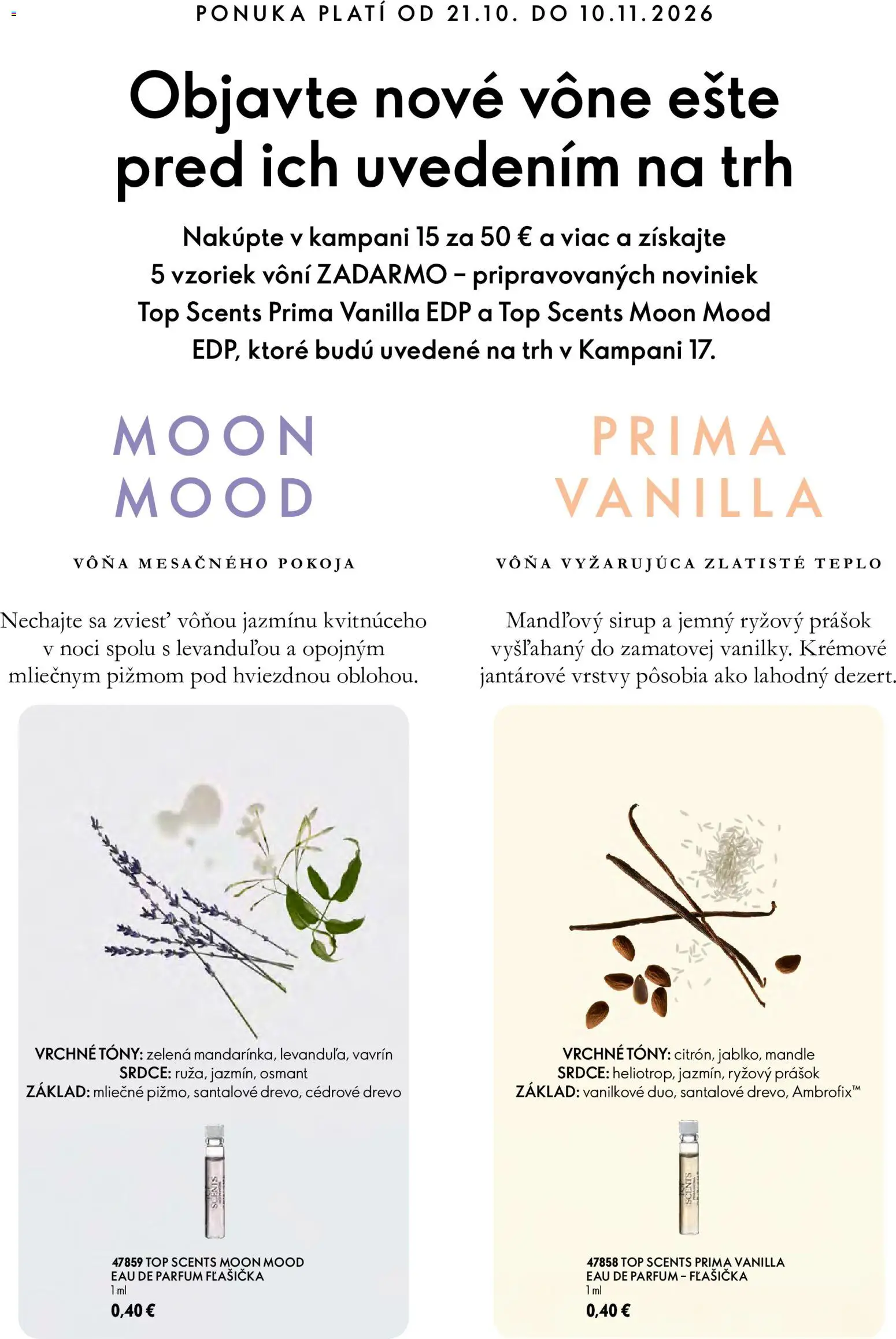 Náhľad Oriflame letáku platného od 21.10.2026 - Mandle, Sirup