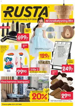Förhandsgranska reklamblad Rusta erbjudanden från butik Rusta gäller från 21/09/2026
