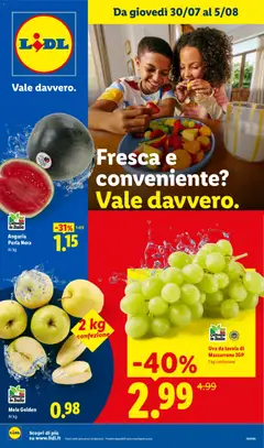 Anteprima dell'opuscolo Lidl volantino Fresca e conveniente dal negozio Lidl valido da 30/07/2026