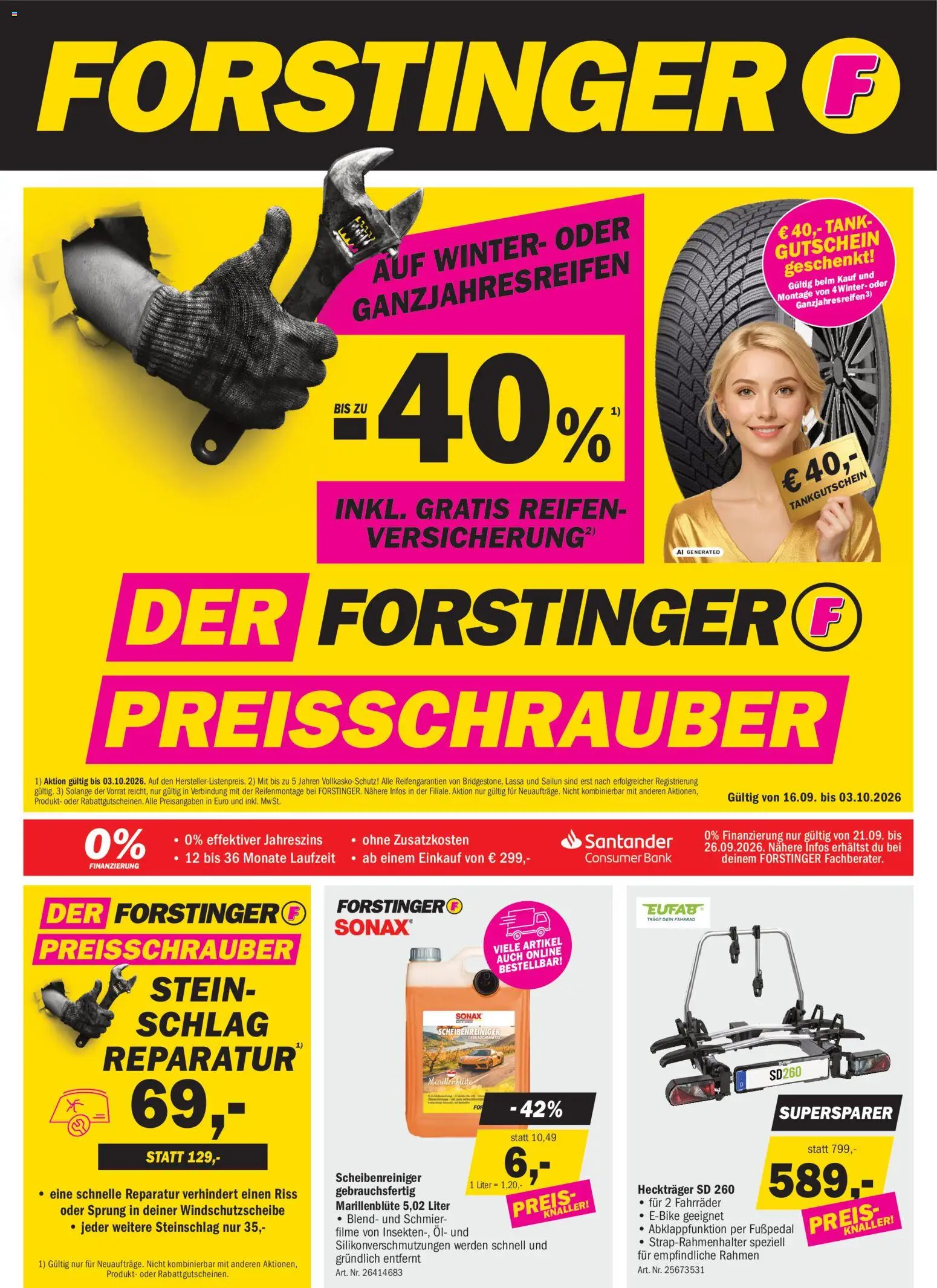Vorschau der Angebote: Forstinger Forstinger Flugblatt gültig ab 16.09.2026
