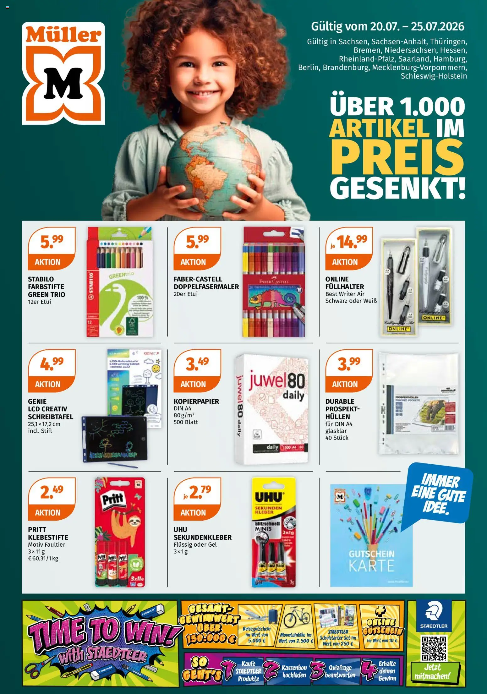 Vorschau von dem Prospekt des Geschäftes Müller, gültig ab dem 20.07.2026