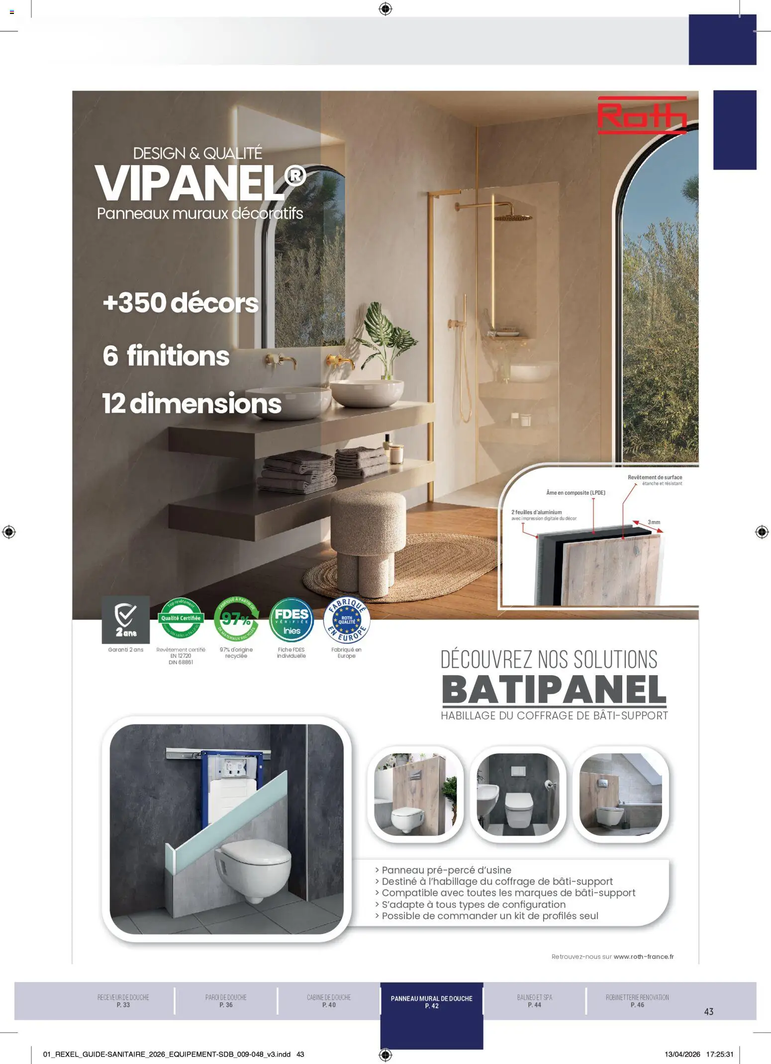 Prévisualisation de Rexel - Brochure Sanitaire du magasin Rexel formulaire valide 20/04/2026 - Impression, Douche