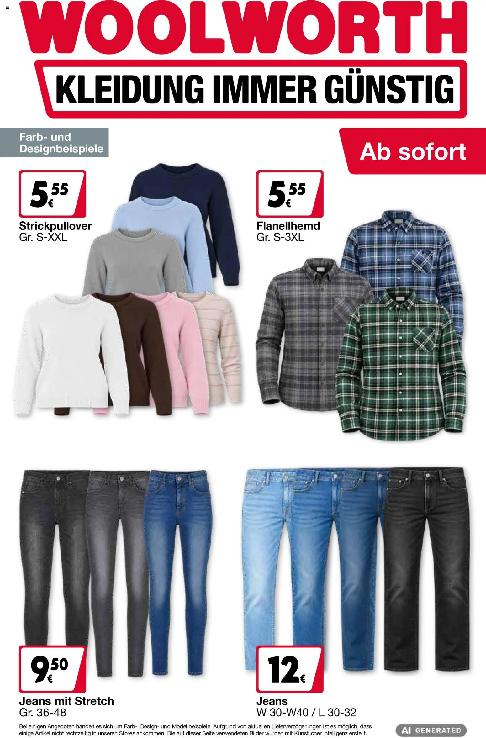 Vorschau von dem Prospekt des Geschäftes Woolworth, gültig ab dem 15.10.2026 - Bilder, Jeans