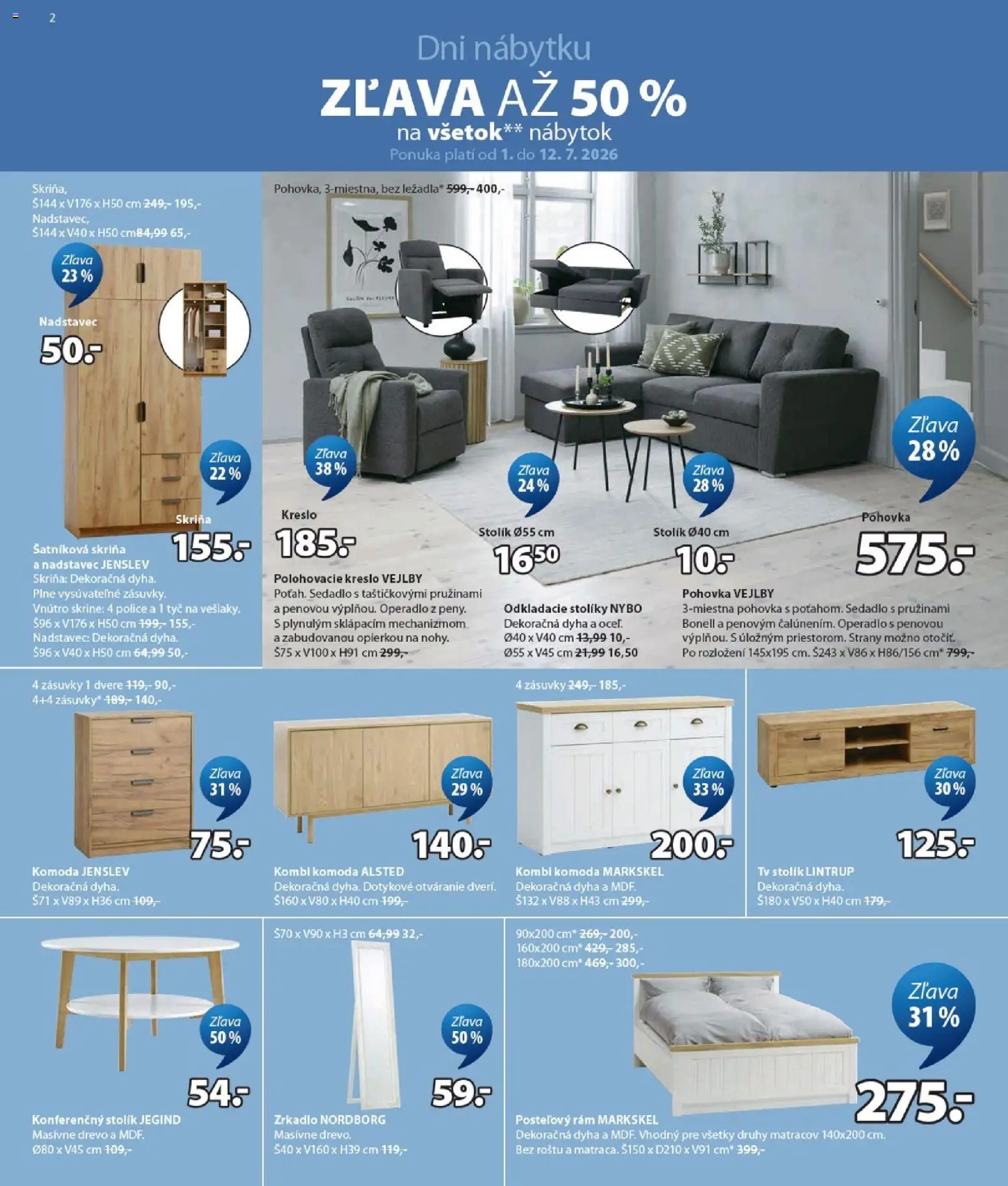 Náhľad JYSK letáku platného od 01.07.2026