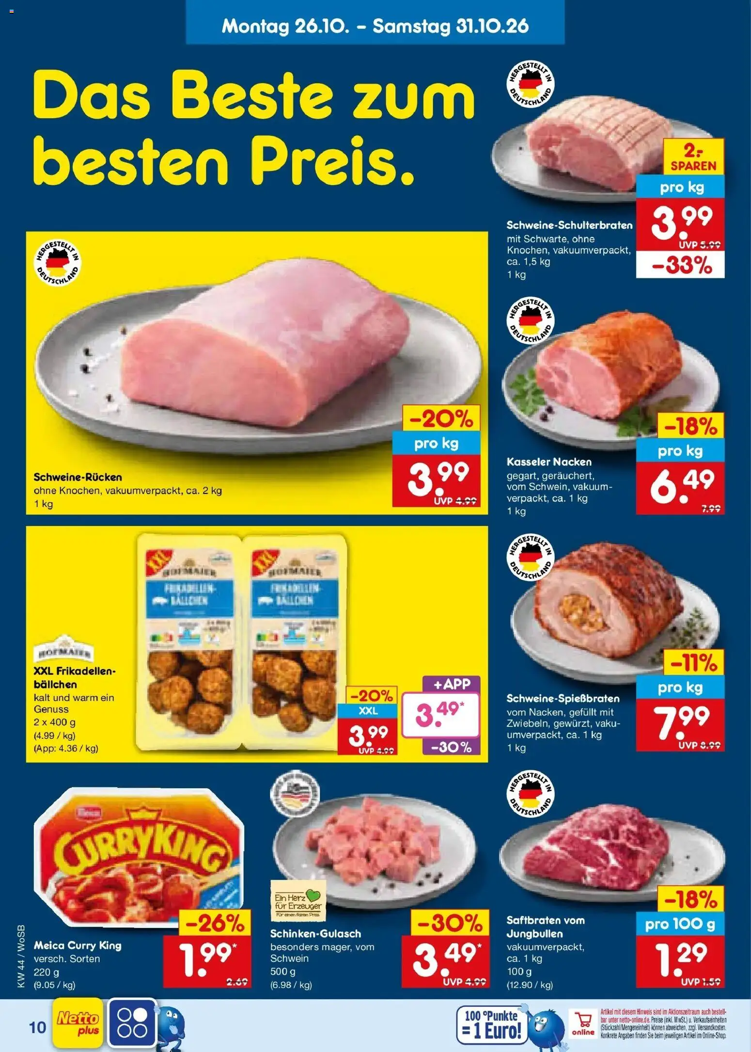 Vorschau von dem Prospekt des Geschäftes Netto Marken-Discount, gültig ab dem 26.10.2026