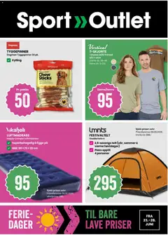 Forhåndsvis Sport Outlet kundeavis fra butikk Sport Outlet gyldig fra 23/06/2026