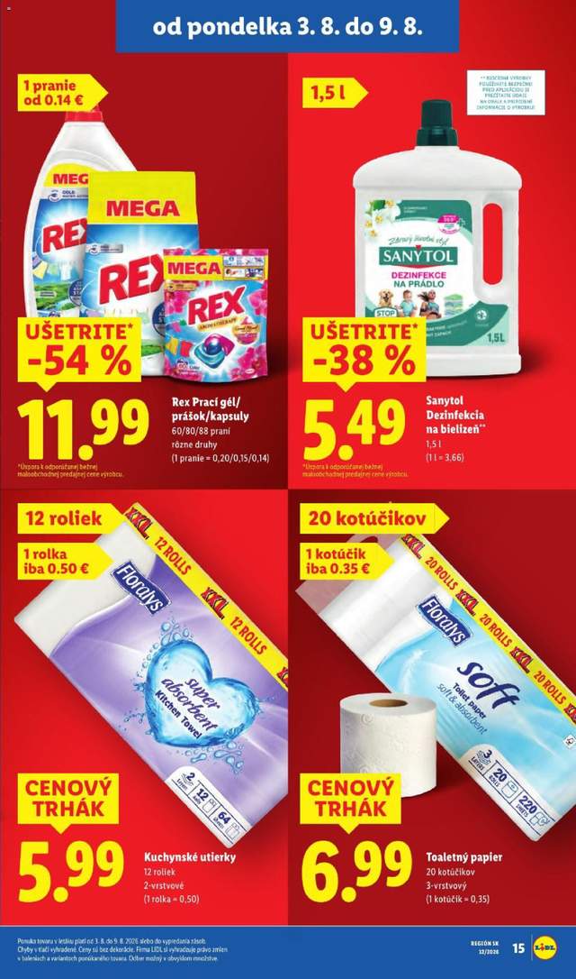 Nový Lidl leták od 03.08.