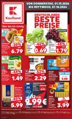 Vorschau von dem Prospekt des Geschäftes Kaufland, gültig ab dem 01.10.2026