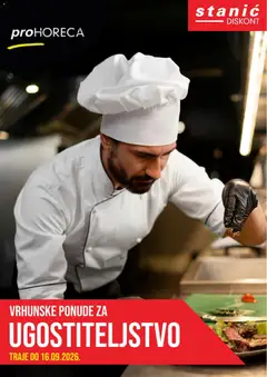 Pregled letka Stanić Discont proHoReCa trgovine Stanić Diskont vrijedi od 03.09.2026