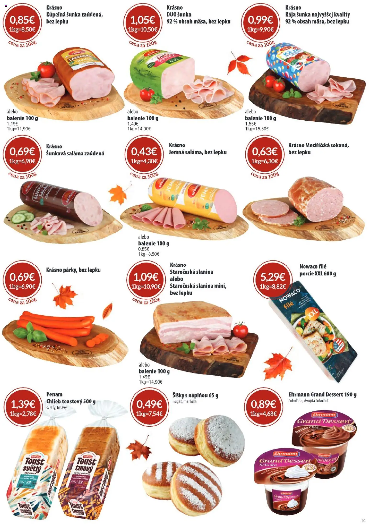 Náhľad KARMEN CBA letáku platného od 01.10.2026 - Šišky, Čokoláda, Kúpelňa, Chlieb, Šunka, Slanina, Saláma, Filé
