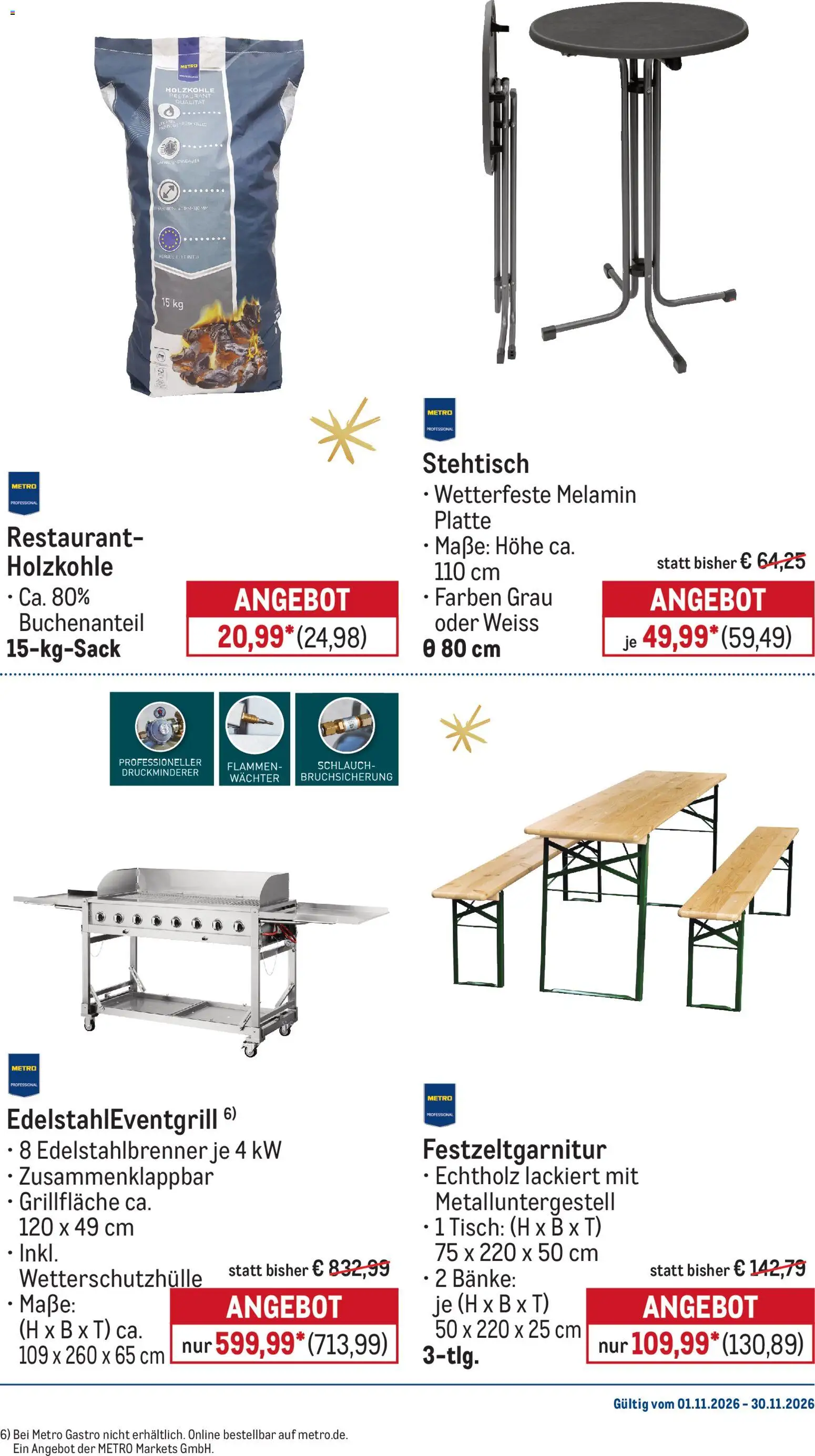 Vorschau von dem Prospekt des Geschäftes Metro, gültig ab dem 01.11.2026 - Tisch