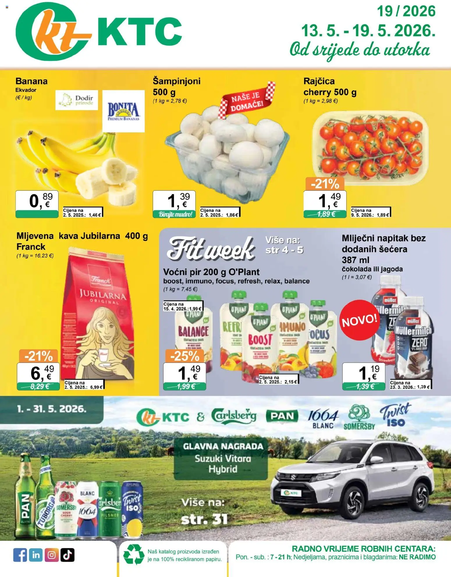 Pregled letka KTC Katalog trgovine KTC vrijedi od 13.05.2026