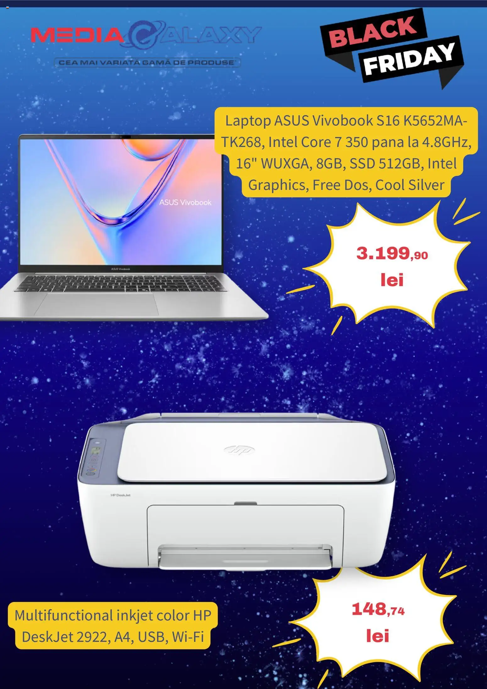Previzualizarea de cataloage: Media Galaxy Media Galaxy Black Friday valabil de la 29.10.2026