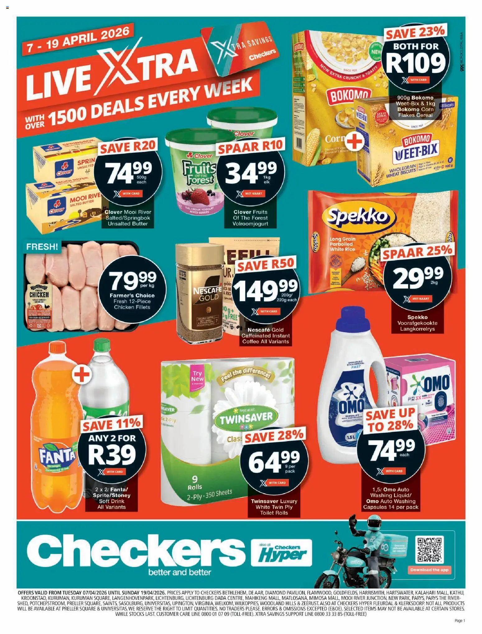 Checkers - Northern Cape - April Mid-Month Promotion 07/04 - 19/04/2026