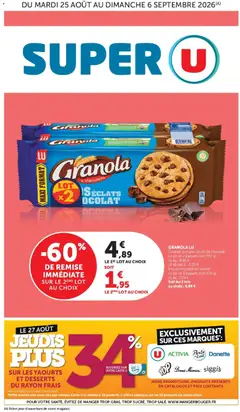 Prévisualisation de Super U catalogue du magasin Super U formulaire valide 25/08/2026